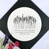 personalised-porcelain-round-coaster-a-friend-is-one-of-the-nicest|LLUV131R|Luck and Luck| 1